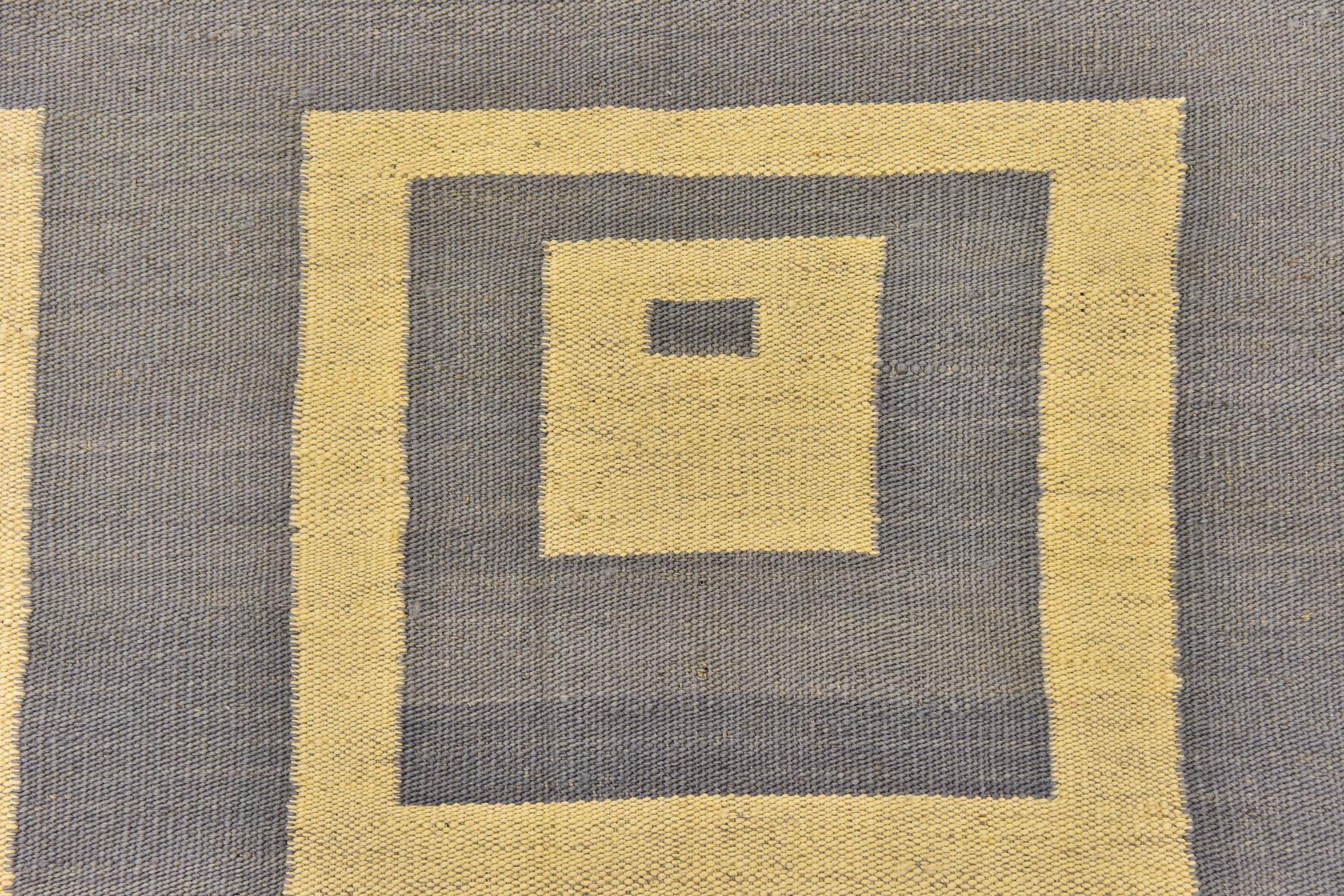 5' x 6' 6 Hand Woven Kilim Modern Wool Rug