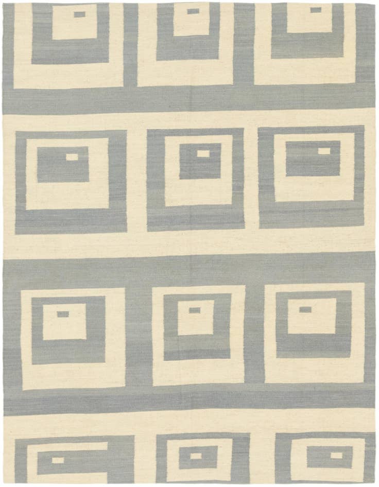 Detail image of 5' x 6' 6 Hand Woven Kilim Modern Wool Rug