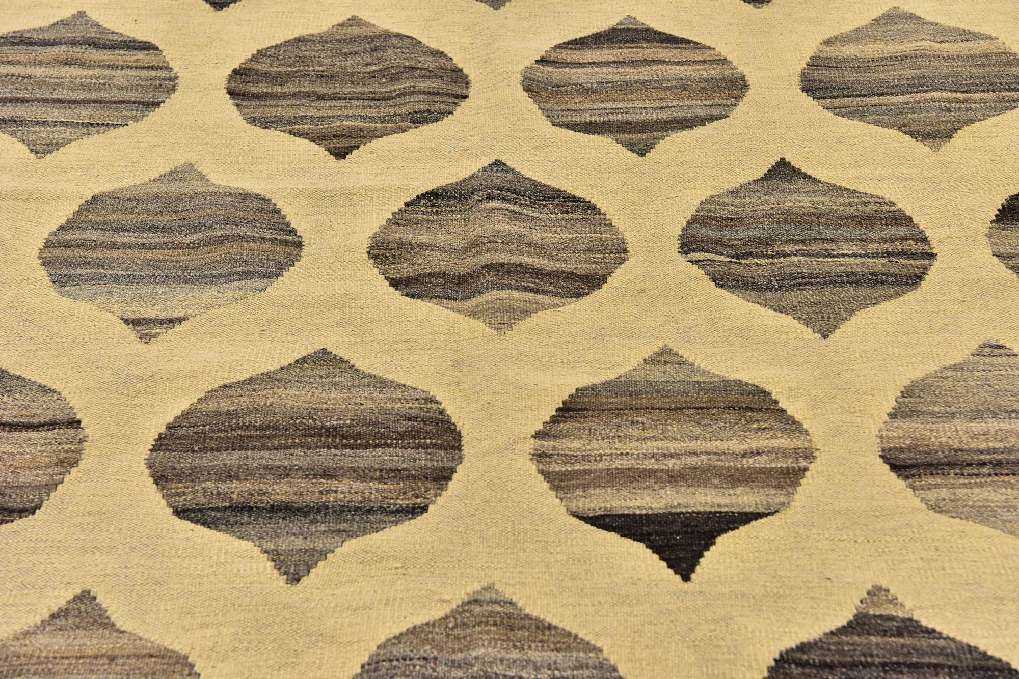5' x 6' 7 Hand Woven Kilim Modern Wool Rug