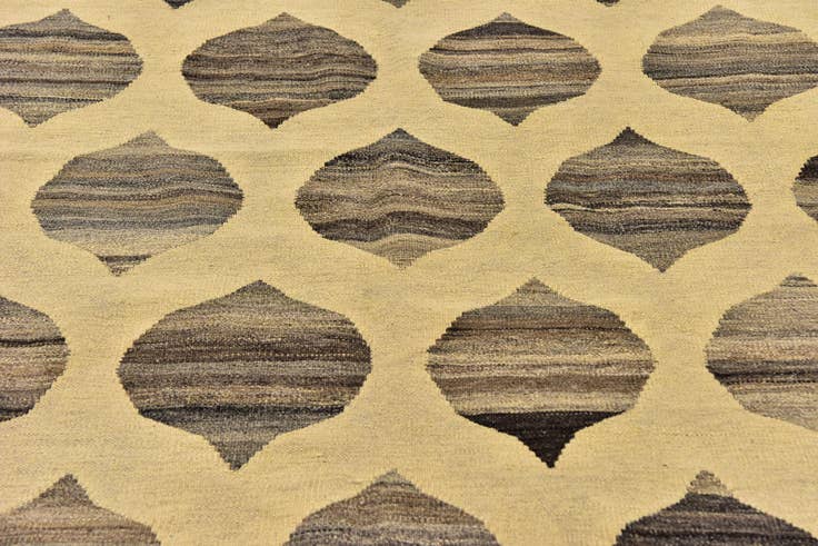 Detail image of 5' x 6' 7 Hand Woven Kilim Modern Wool Rug