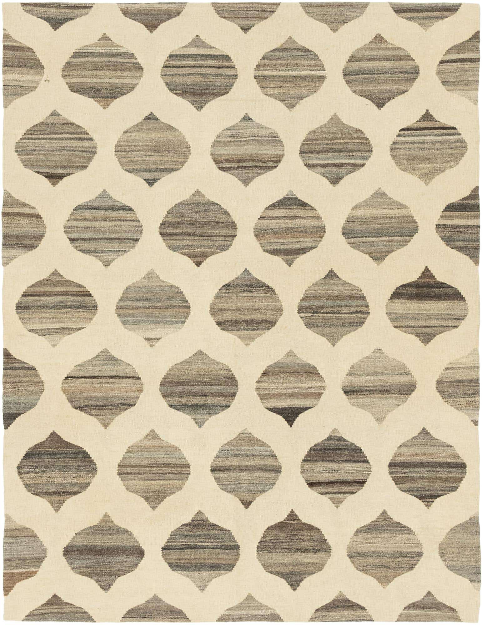 5' x 6' 7 Hand Woven Kilim Modern Wool Rug