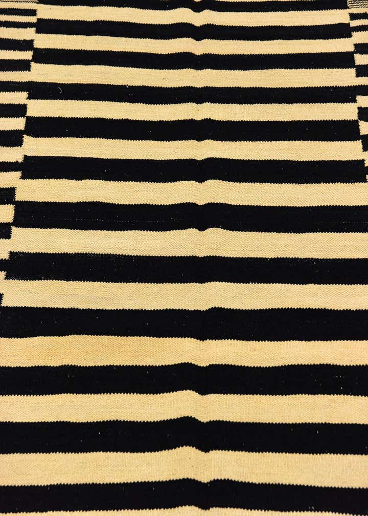 4' 4 x 5' 9 Hand Woven Kilim Modern Wool Rug