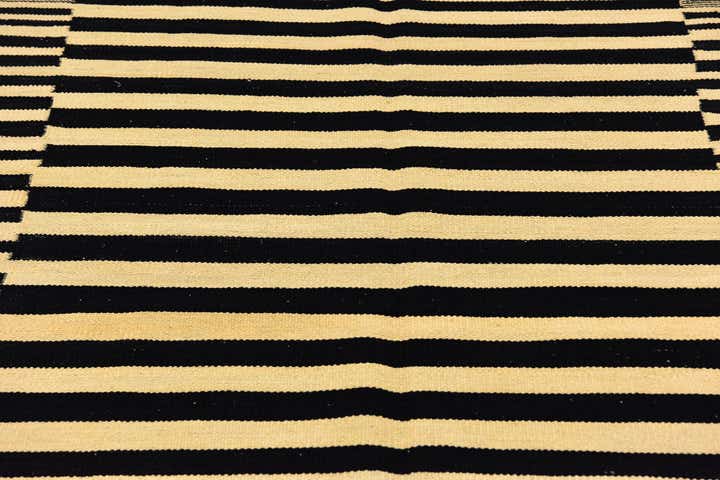 4' 4 x 5' 9 Hand Woven Kilim Modern Wool Rug