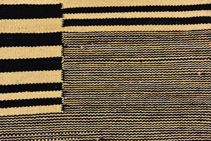 Detail image of 4' 4 x 5' 9 Hand Woven Kilim Modern Wool Rug
