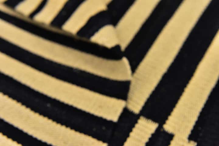 4' 4 x 5' 9 Hand Woven Kilim Modern Wool Rug