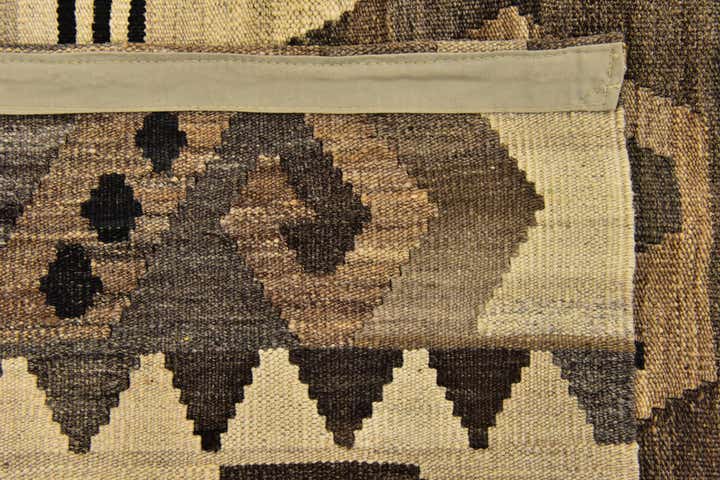 5' 3 x 6' 9 Hand Woven Kilim Modern Wool Rug