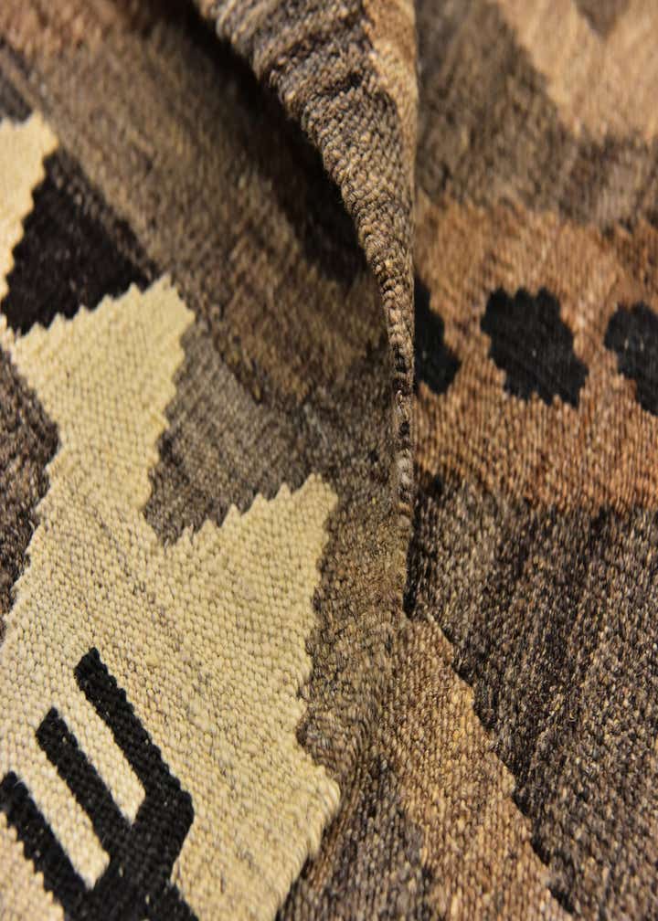 5' 3 x 6' 9 Hand Woven Kilim Modern Wool Rug