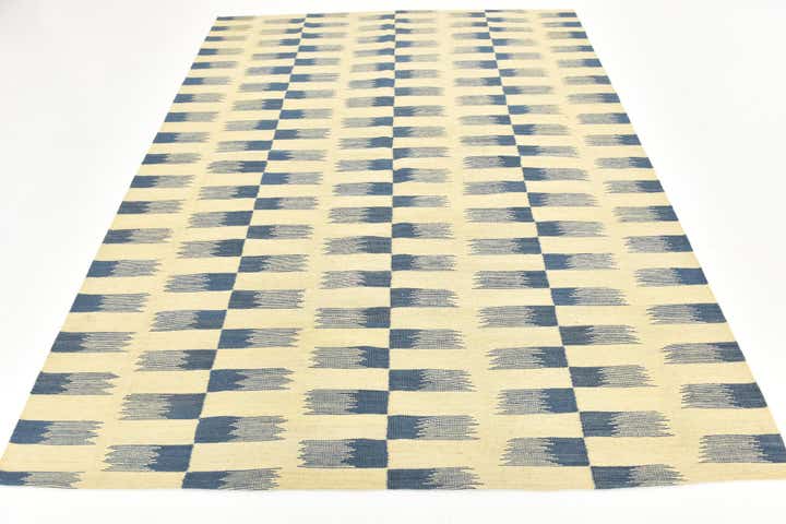 6' x 7' 9 Hand Woven Kilim Modern Wool Rug