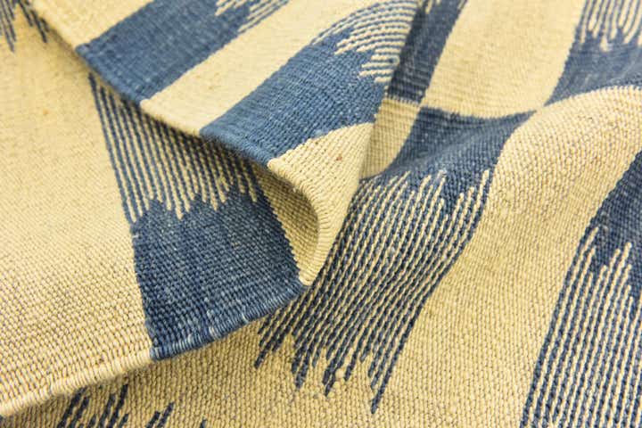 6' x 7' 9 Hand Woven Kilim Modern Wool Rug