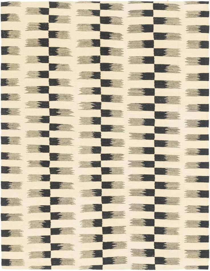 Detail image of 6' x 7' 7 Hand Woven Kilim Modern Wool Rug