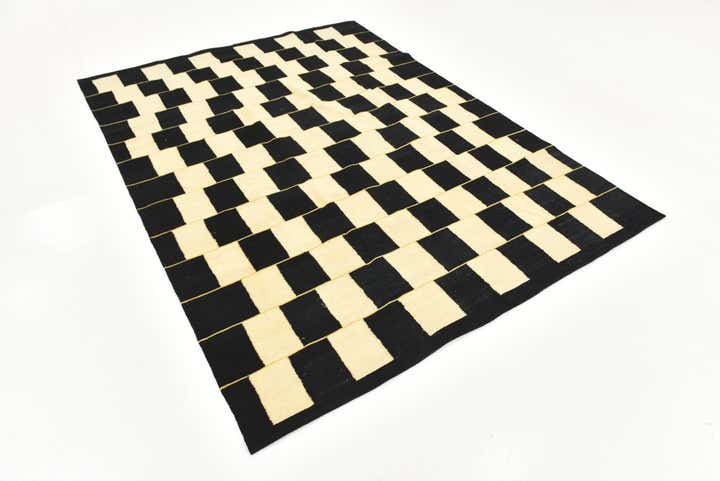 6' x 8' Hand Woven Kilim Modern Wool Rug
