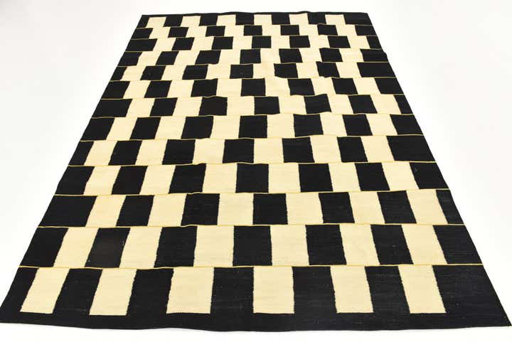 6' x 8' Hand Woven Kilim Modern Wool Rug