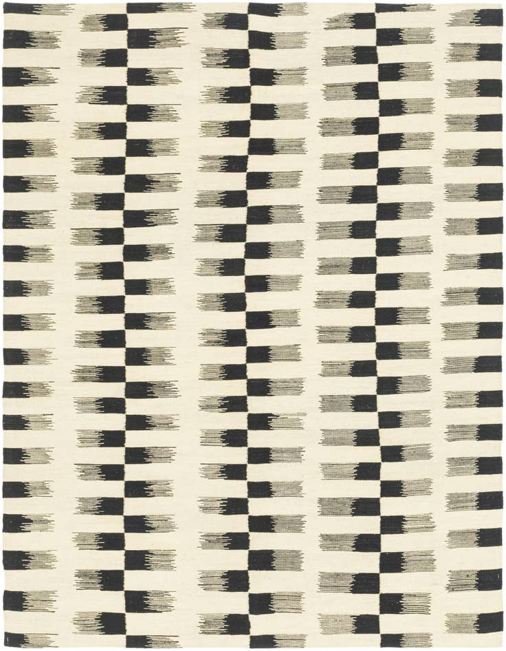 Detail image of 6' x 7' 9 Hand Woven Kilim Modern Wool Rug