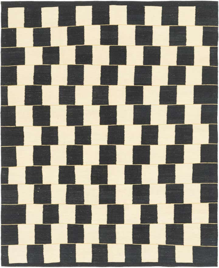 6' x 7' 7 Hand Woven Kilim Modern Wool Rug