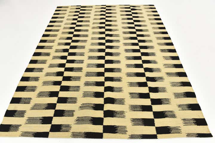 6' x 8' Hand Woven Kilim Modern Wool Rug