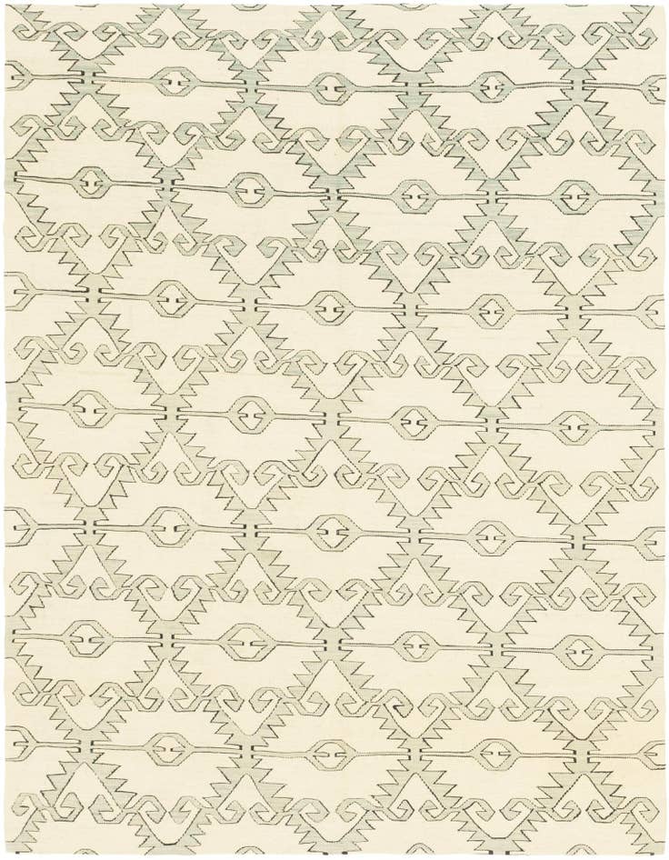 Detail image of 6' x 7' 9 Hand Woven Kilim Modern Wool Rug