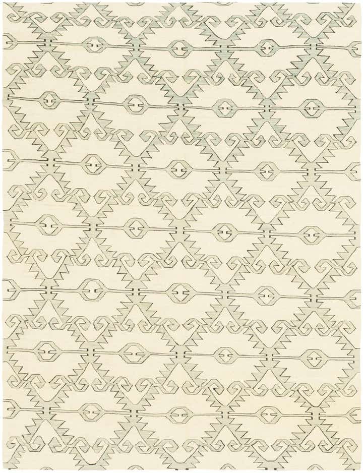 6' x 7' 9 Hand Woven Kilim Modern Wool Rug