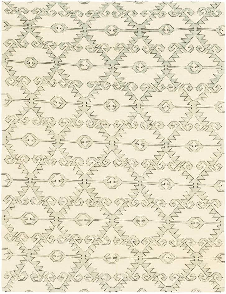 Detail image of 6' x 7' 9 Hand Woven Kilim Modern Wool Rug
