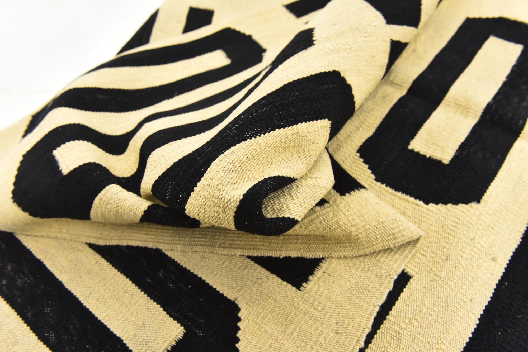 6' 3 x 7' 10 Hand Woven Kilim Modern Wool Rug