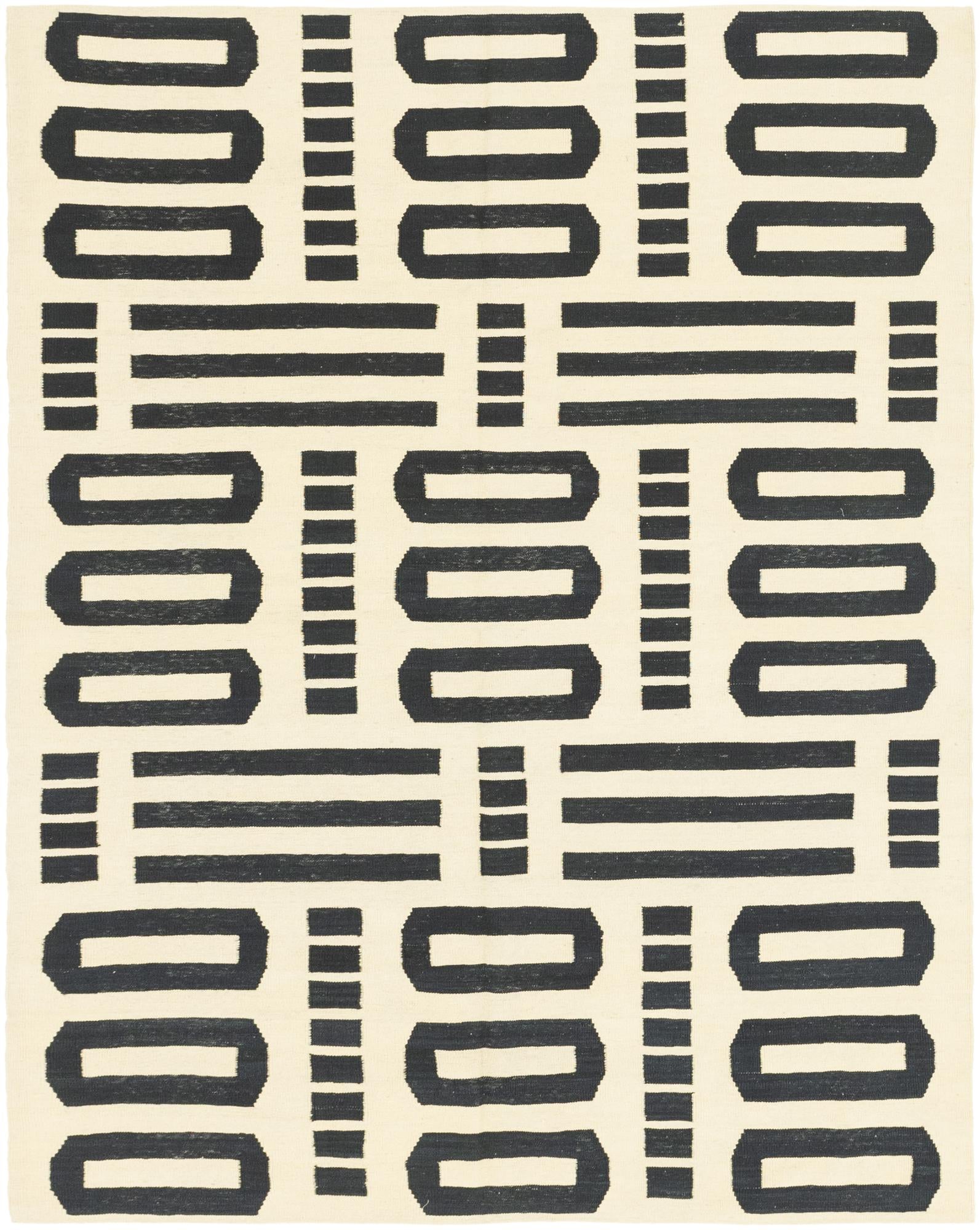 6' 3 x 7' 10 Hand Woven Kilim Modern Wool Rug