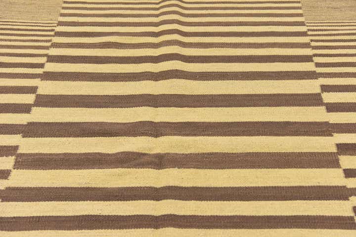 4' 2 x 5' 9 Hand Woven Kilim Modern Wool Rug