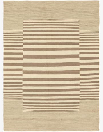 4' 2 x 5' 9 Hand Woven Kilim Modern Wool Rug