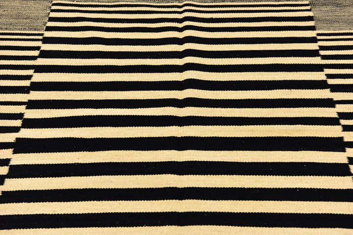 4' 2 x 5' 10 Hand Woven Kilim Modern Wool Rug