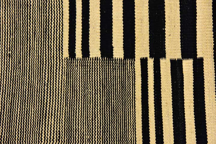 4' 2 x 5' 10 Hand Woven Kilim Modern Wool Rug
