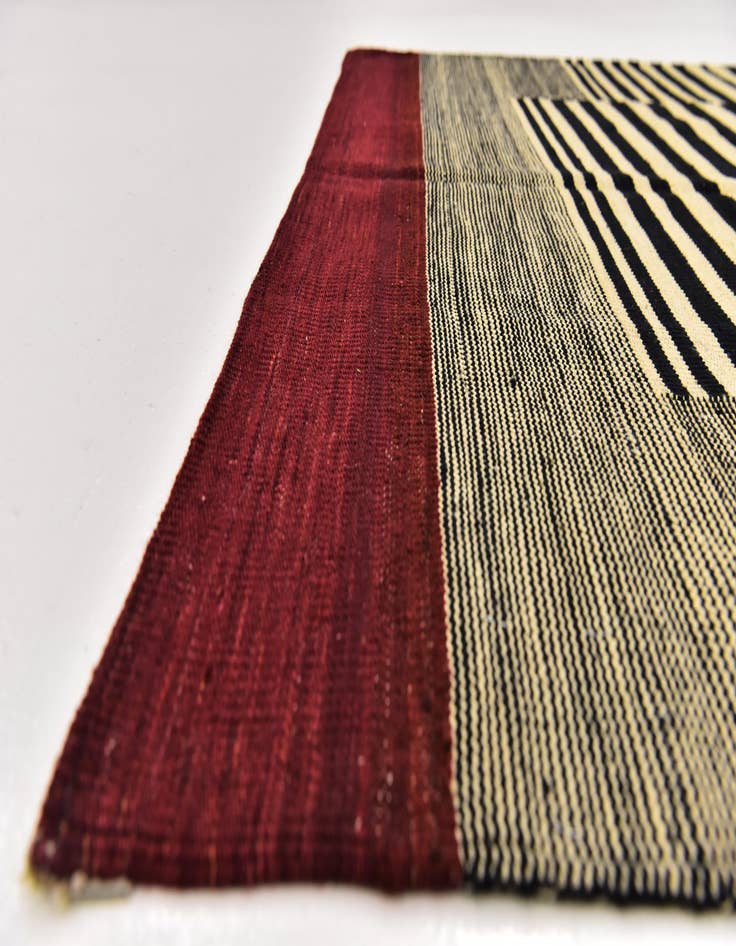 Detail image of 4' 2 x 5' 10  Hand Woven Kilim Modern Wool Rug