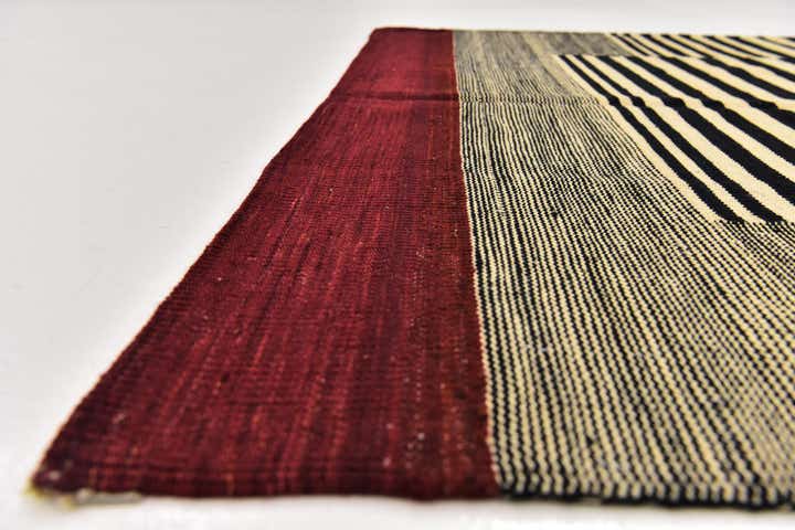 4' 2 x 5' 10 Hand Woven Kilim Modern Wool Rug
