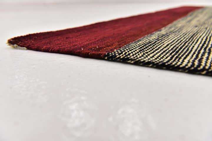 4' 2 x 5' 10 Hand Woven Kilim Modern Wool Rug