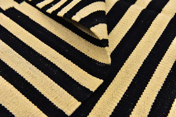 4' 2 x 5' 10 Hand Woven Kilim Modern Wool Rug