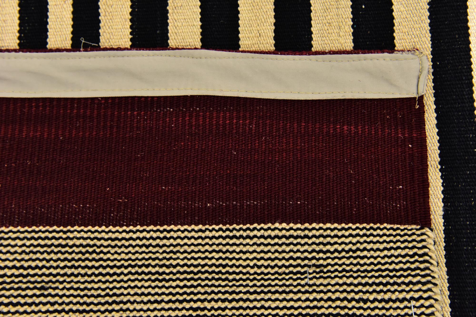 4' 2 x 5' 10 Hand Woven Kilim Modern Wool Rug