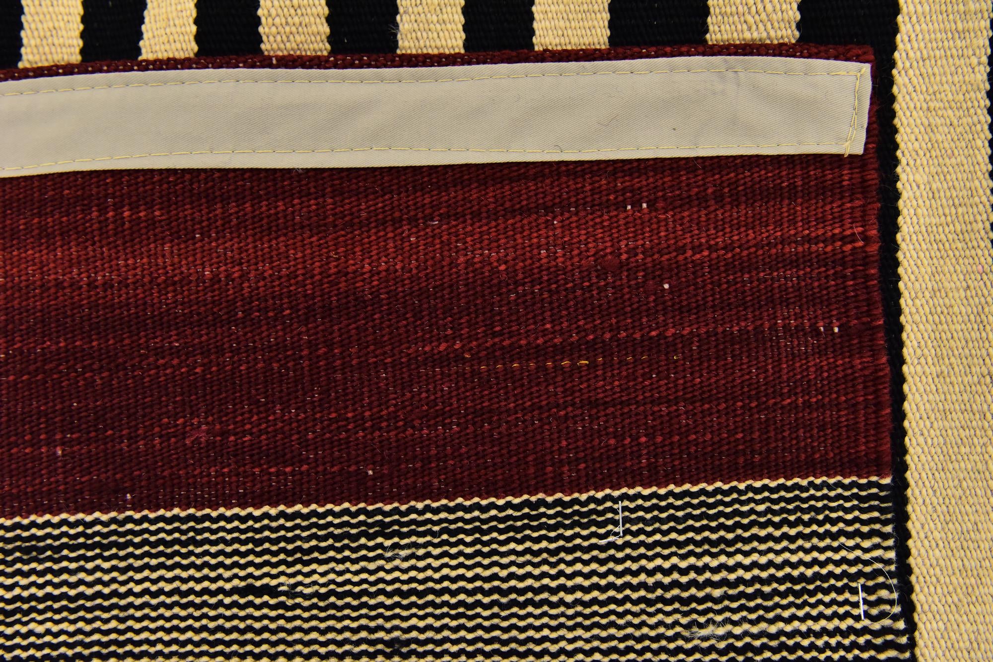 4' 3 x 5' 9 Hand Woven Kilim Modern Wool Rug