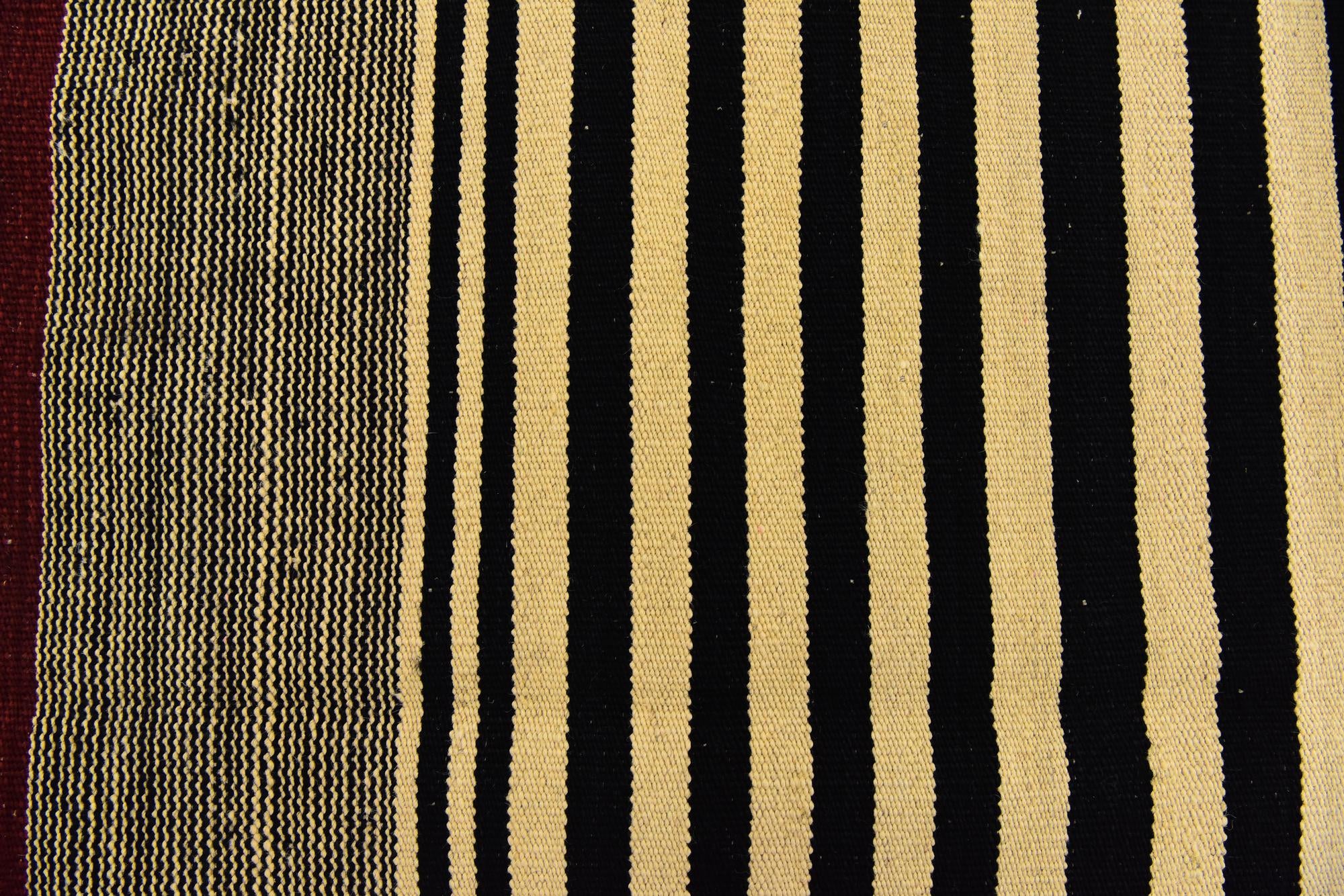 4' 3 x 5' 9 Hand Woven Kilim Modern Wool Rug
