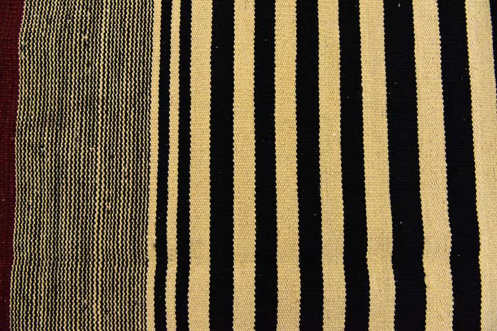 4' 3 x 5' 9 Hand Woven Kilim Modern Wool Rug