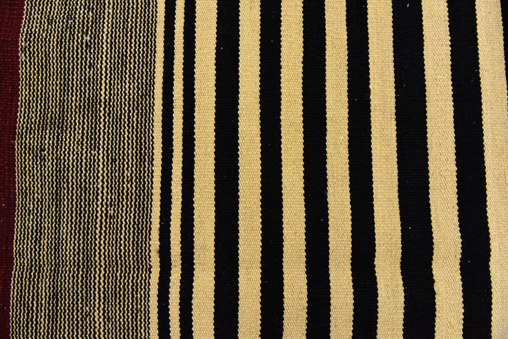 Detail image of 4' 3 x 5' 9 Hand Woven Kilim Modern Wool Rug