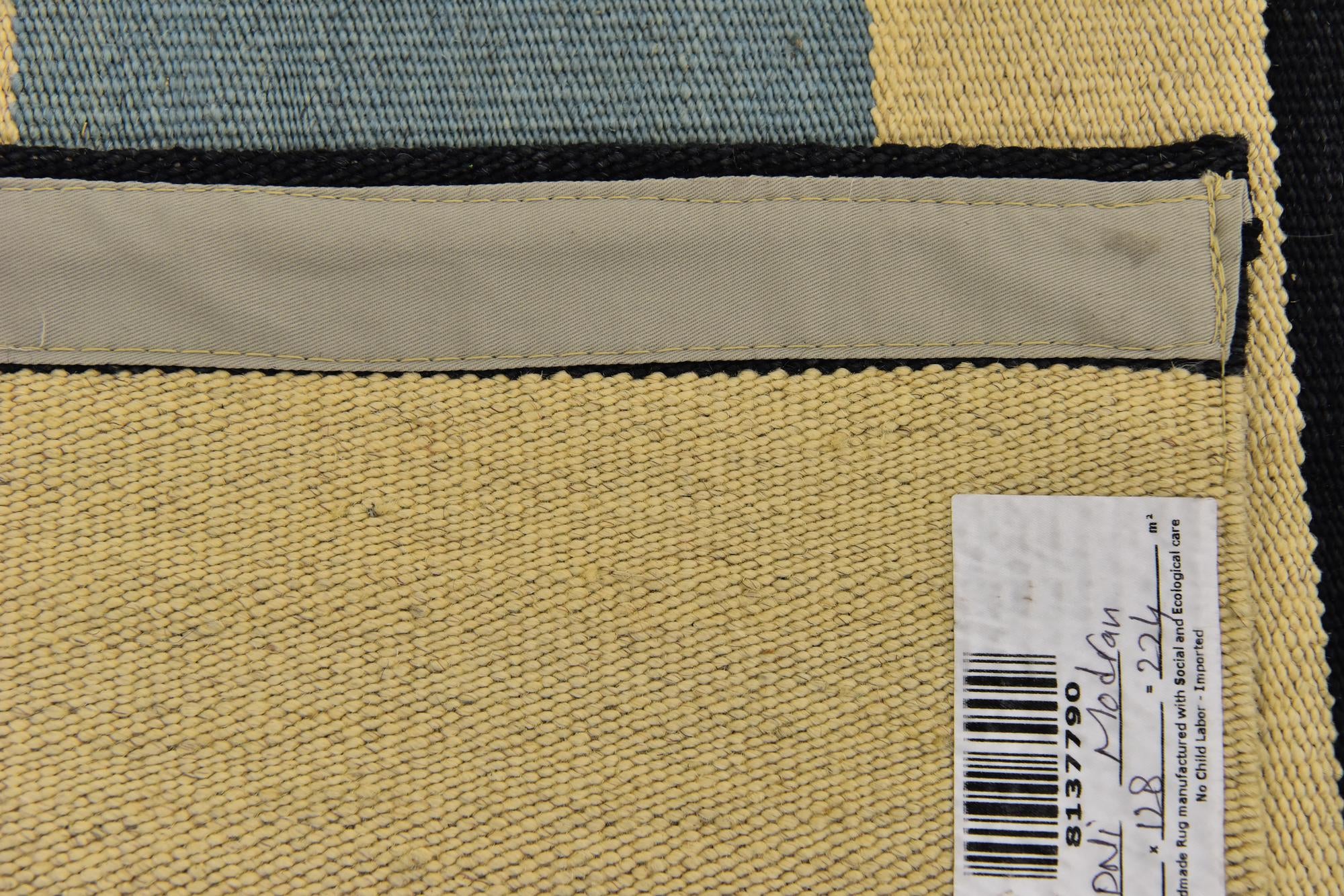 4' 3 x 5' 10 Hand Woven Kilim Modern Wool Rug