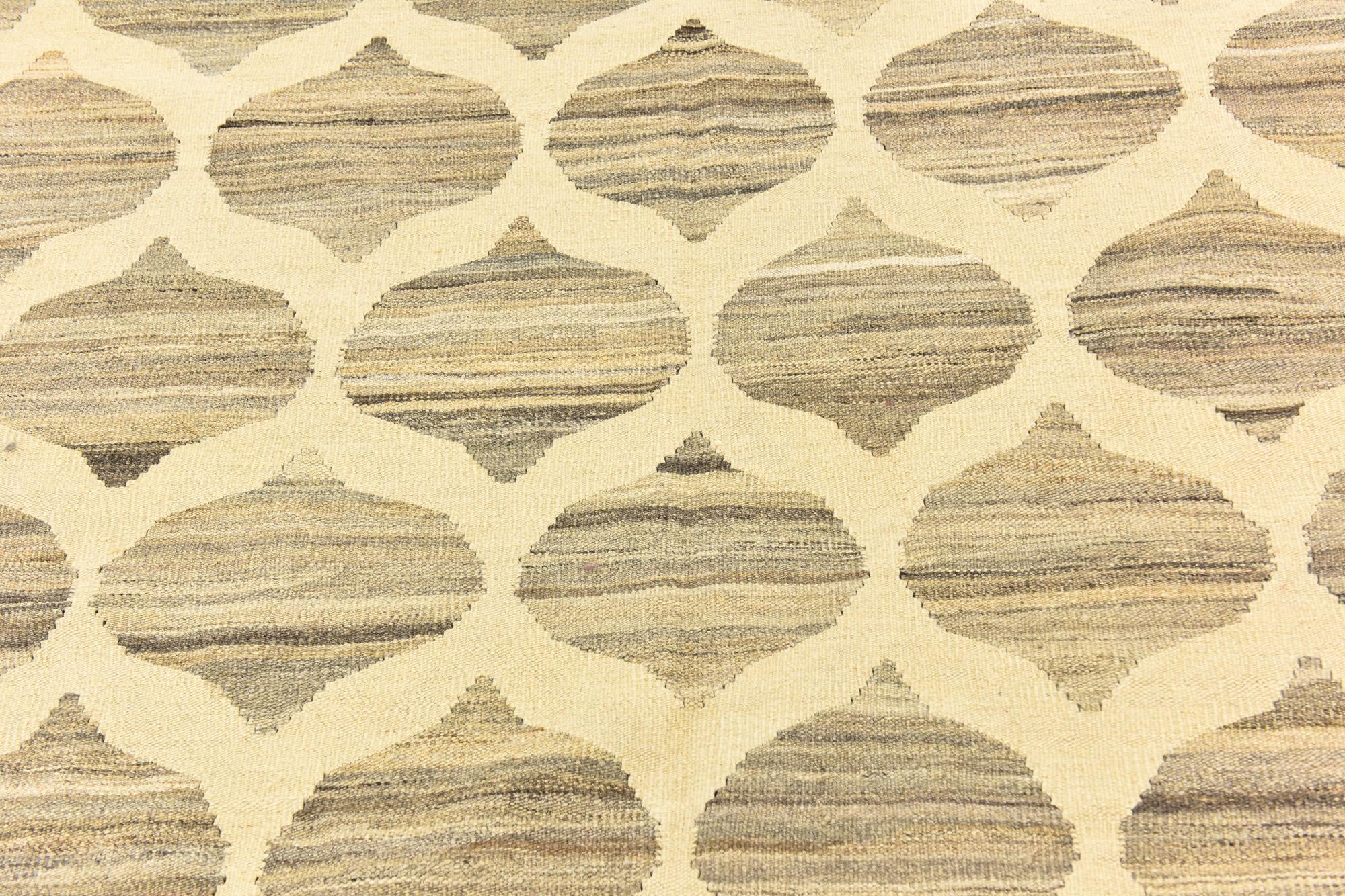 5' x 6' 7 Hand Woven Kilim Modern Wool Rug