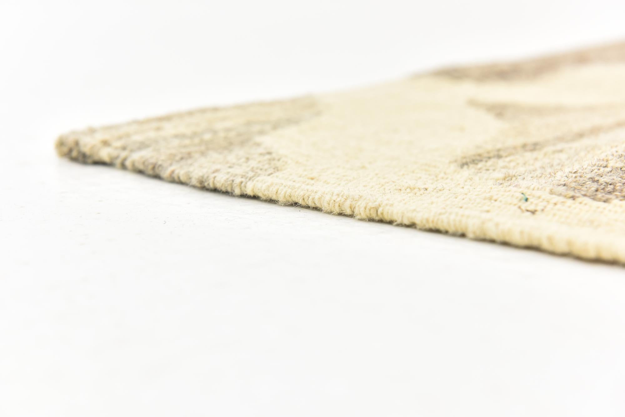 5' x 6' 7 Hand Woven Kilim Modern Wool Rug