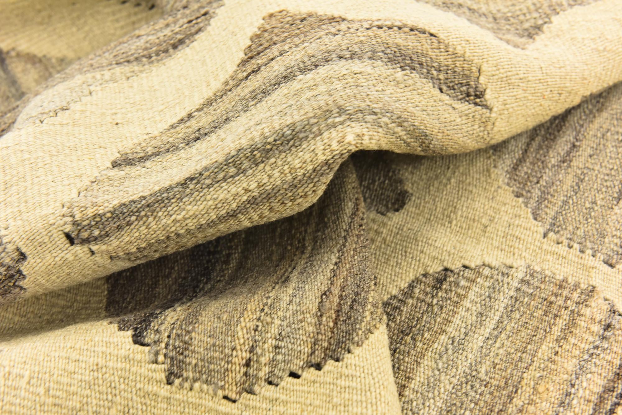 5' x 6' 7 Hand Woven Kilim Modern Wool Rug