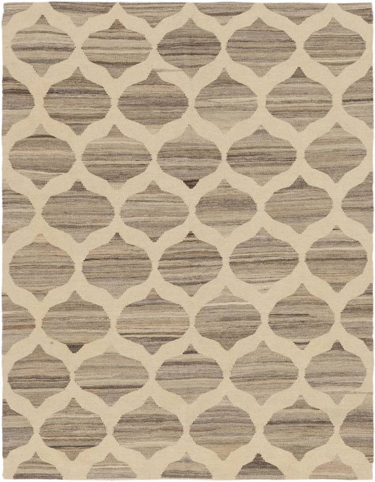 Detail image of 5' x 6' 7 Hand Woven Kilim Modern Wool Rug
