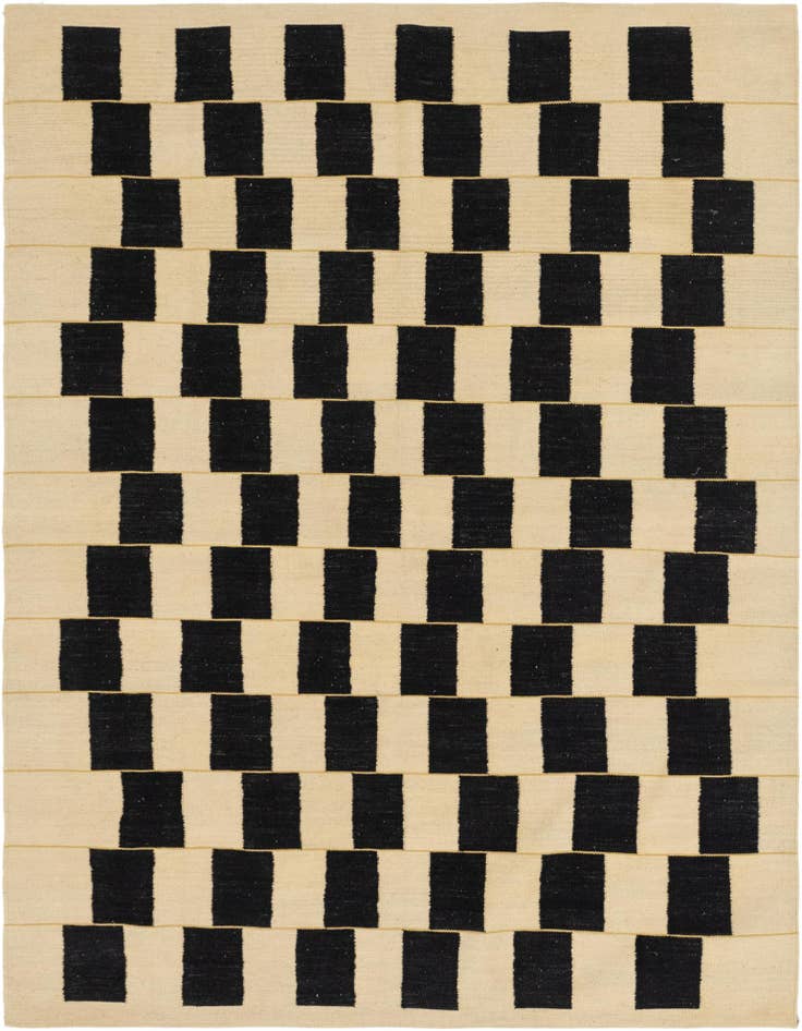 Detail image of 5' 10 x 7' 10 Hand Woven Kilim Modern Wool Rug