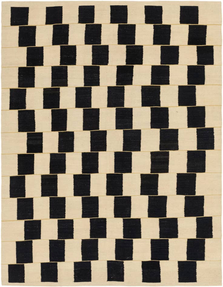 Detail image of 6' x 8' Hand Woven Kilim Modern Wool Rug