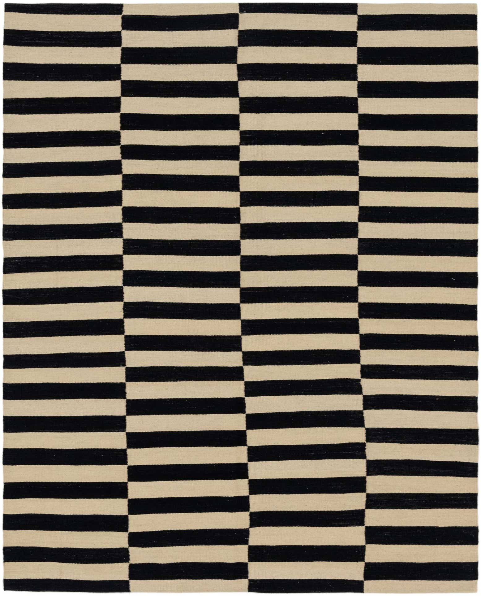 6' x 7' 5 Hand Woven Kilim Modern Wool Rug