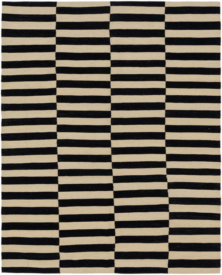 6' x 7' 5 Hand Woven Kilim Modern Wool Rug