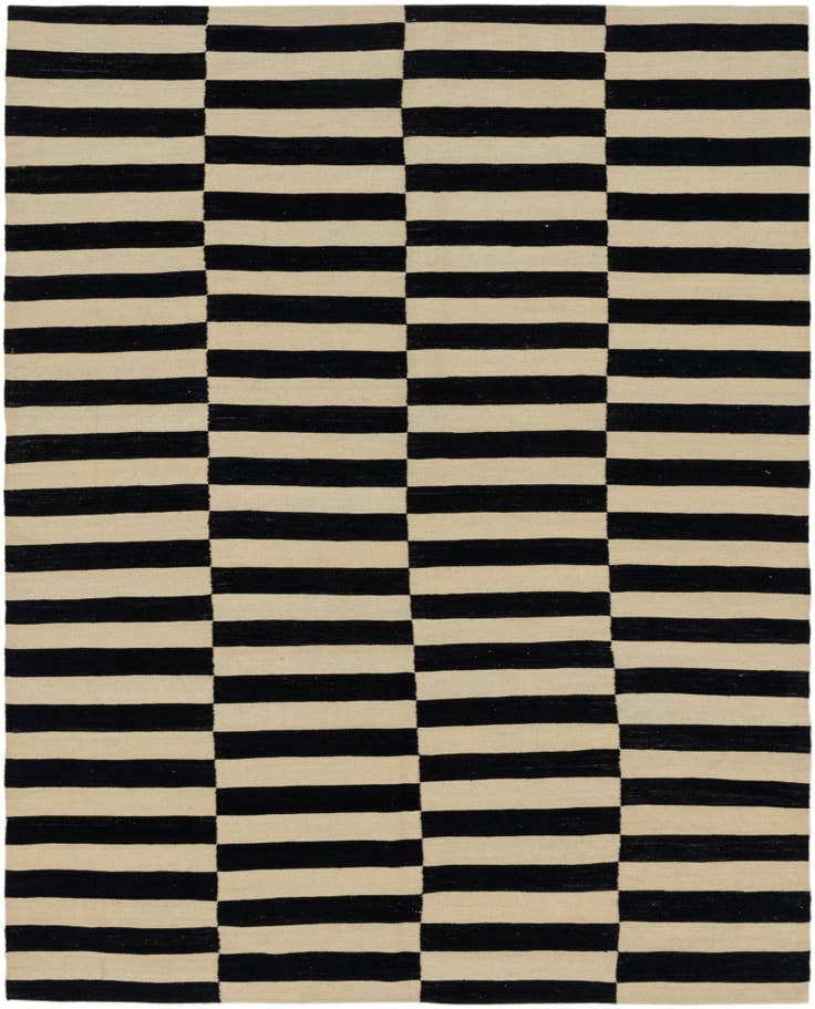 Detail image of 6' x 7' 5 Hand Woven Kilim Modern Wool Rug