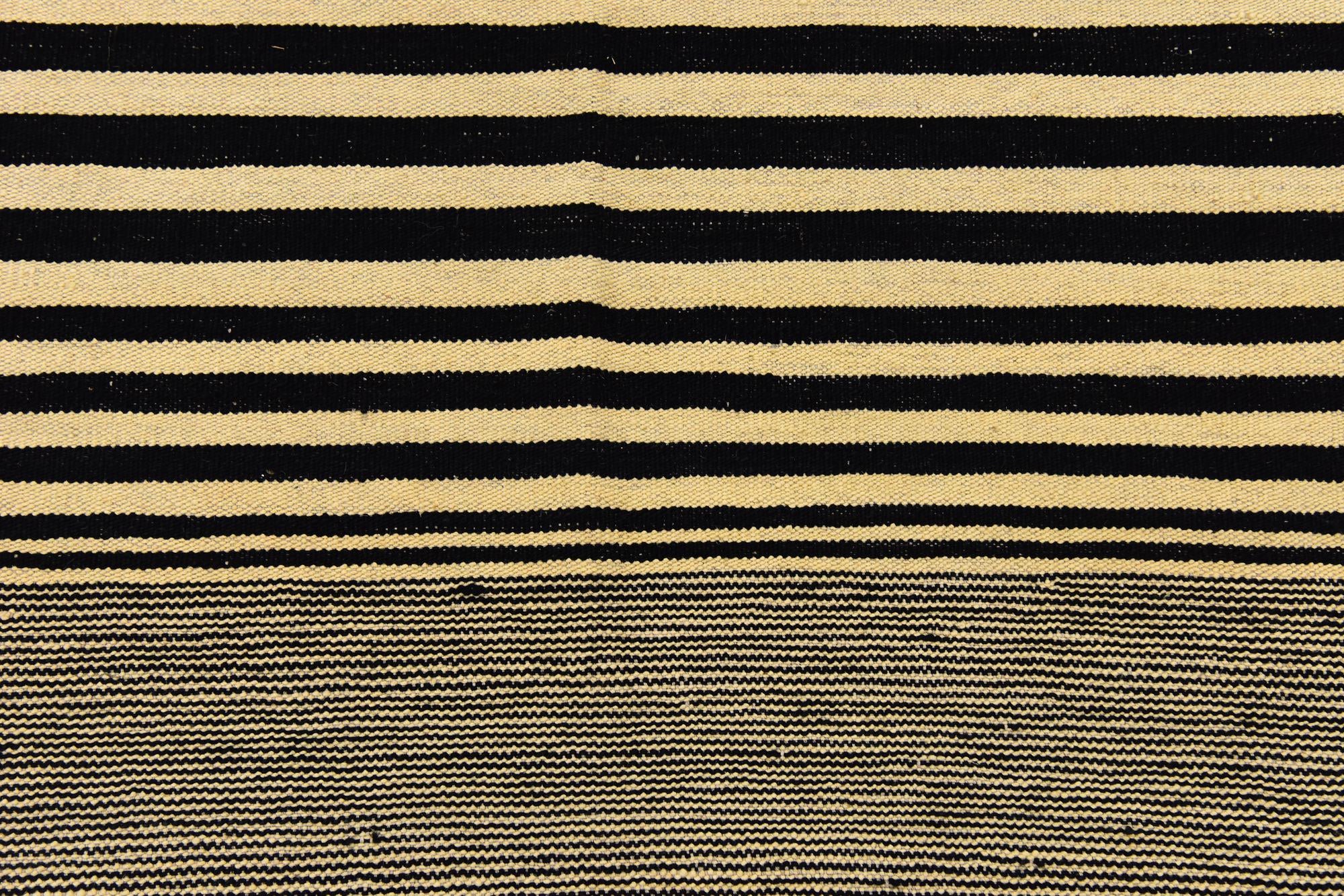 6' 2 x 7' 7 Hand Woven Kilim Modern Wool Rug