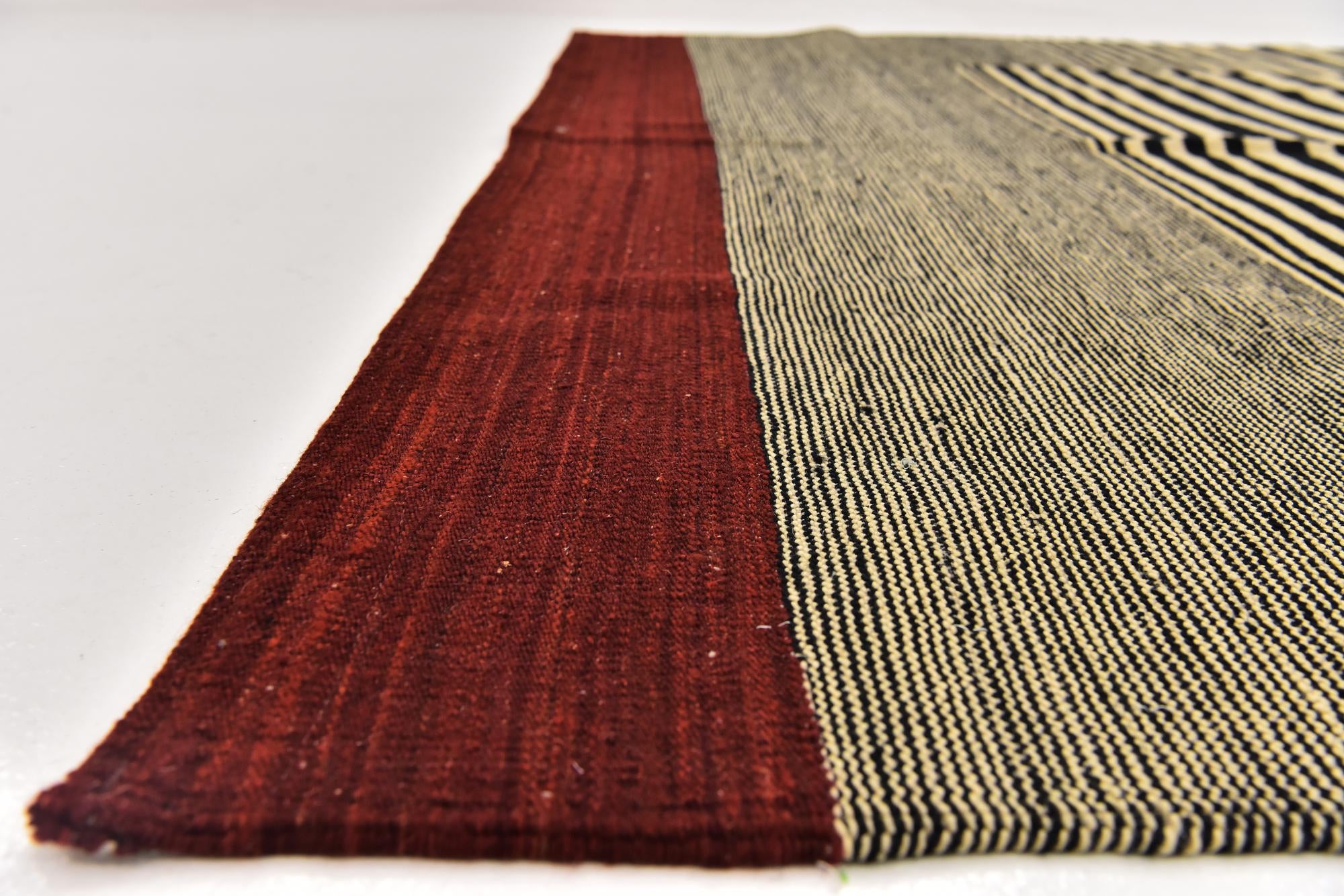 6' 2 x 7' 7 Hand Woven Kilim Modern Wool Rug