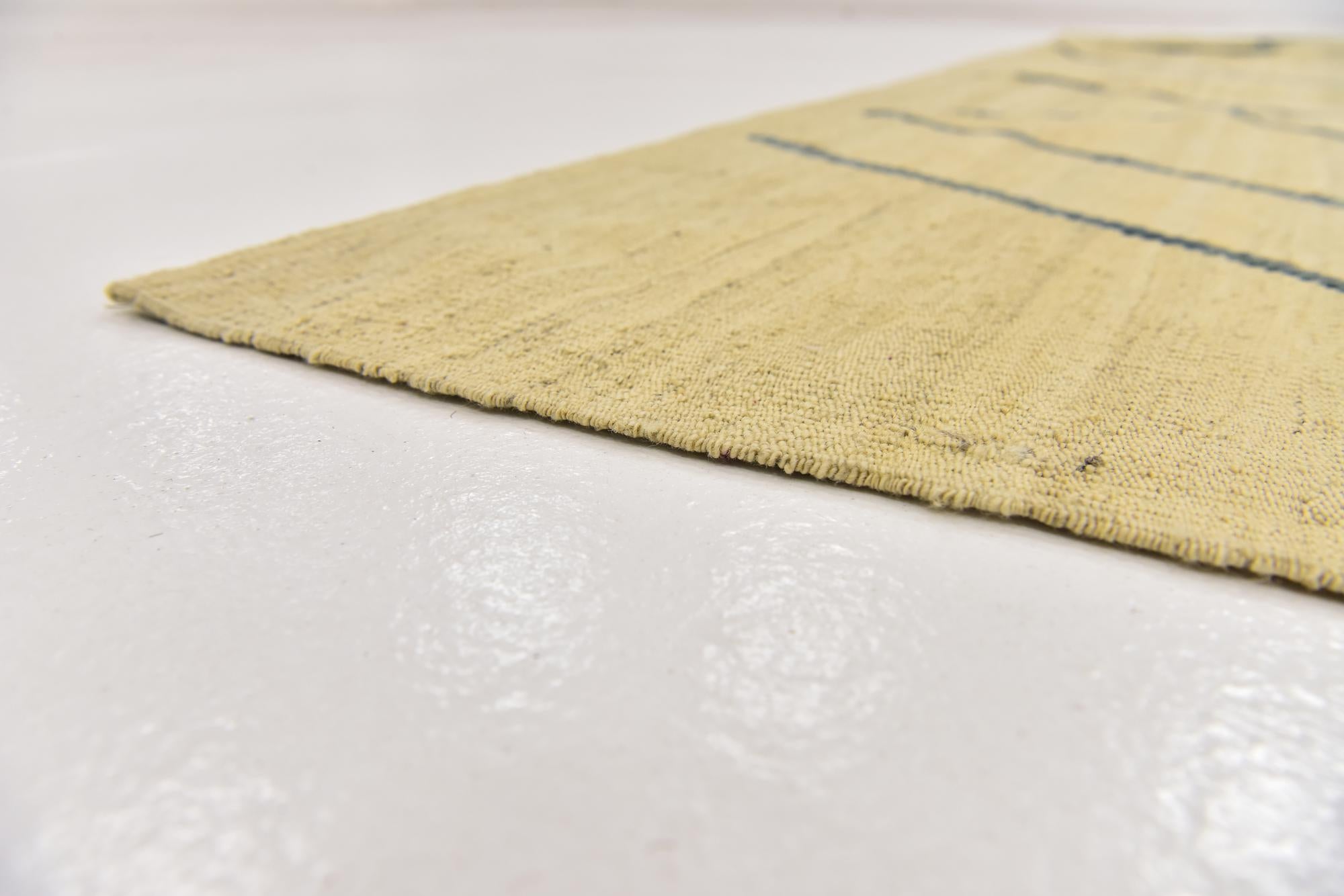6' 4 x 8' Hand Woven Kilim Modern Wool Rug
